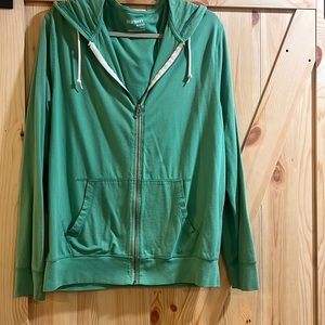 Old Navy - Zip-Up Lightweight Hoodie (green) Large (Unisex)